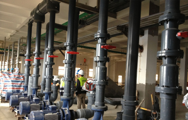 合肥優耐德污水處理/廢水曝氣項目用UPVC管 合肥優耐德污水處理/廢水曝氣項目用UPVC管